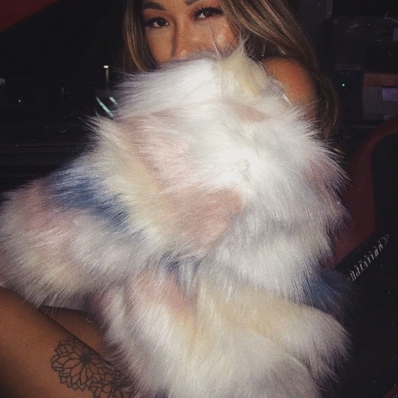 superdown Multicolor Faux Fur Jacket - Picture 5 of 6